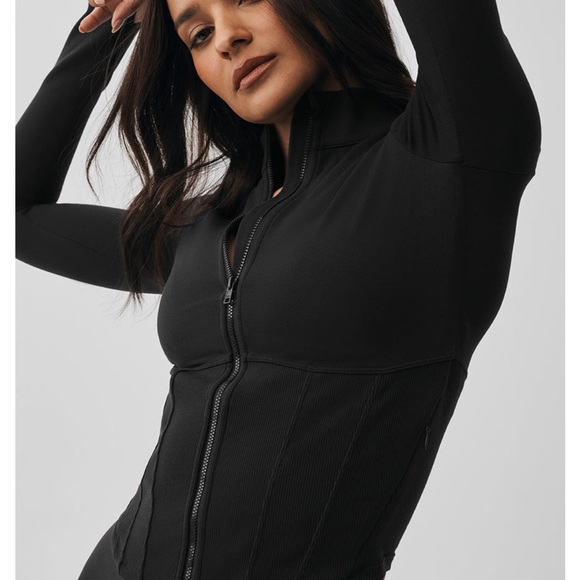 Alo airbrush corset full zip jacket - Picture 3 of 9